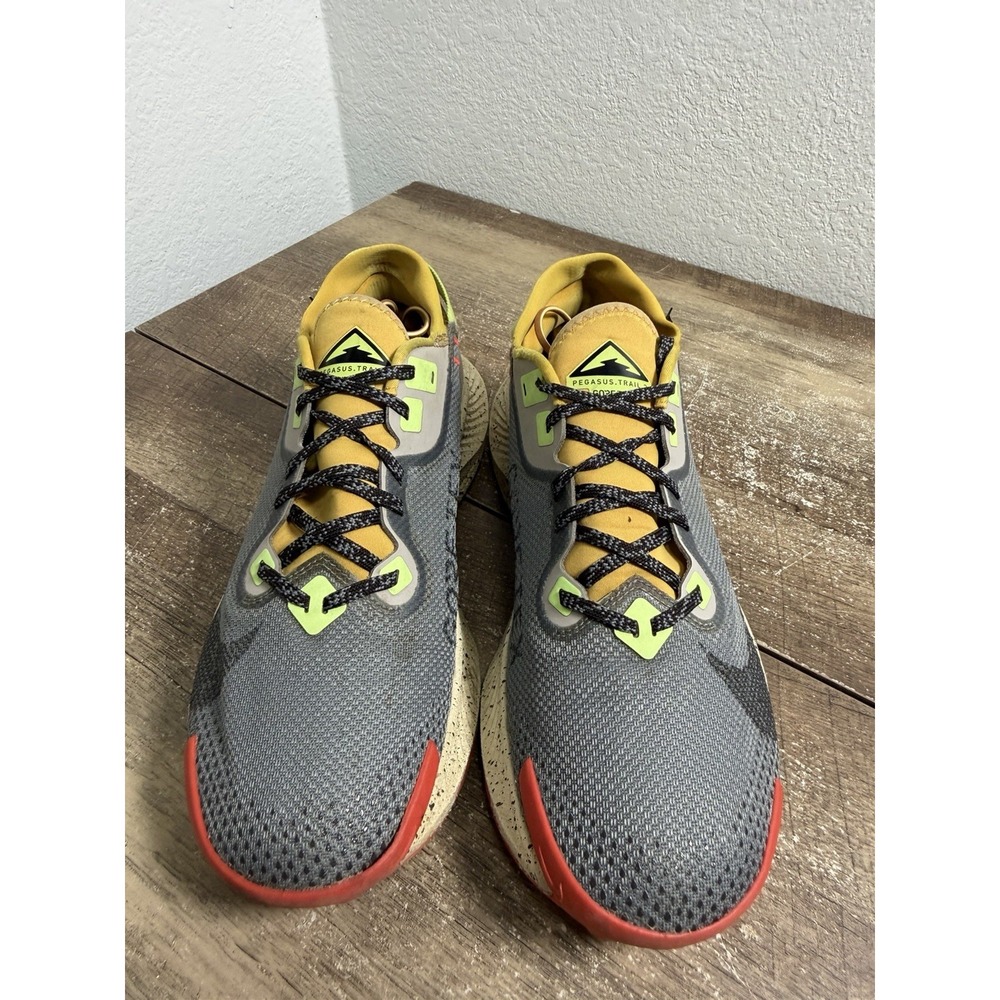 Nike Pegasus Trail 2 GTX Waterproof Mens Size 10.5 Running Shoes Gray Sneakers - Picture 3 of 9